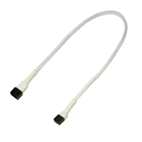 Nanoxia / Prodlužovací kabel 3-pin Molex / 30 cm / bílá (NX3PV30W)
