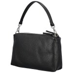 Trendy dámská kožená kabelka na rameno Annisa, černá