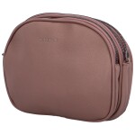 Malá trendy koženková crossbody kabelka Jennifer, tmavě růžová