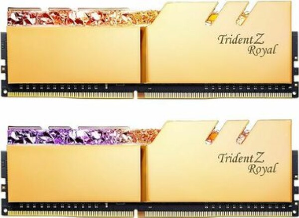 G.Skill Trident Z Royal Gold 32GB (2x16GB) 3600 MHz / DDR4 / CL16-19-19-39 / 1.35V / XMP 2.0 / LED podsvícení (F4-3600C16D-32GTRGC)