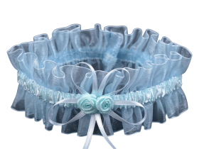 Stoklasa Podvazek svatební modrý