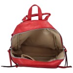 Stylový dámský koženkový kabelko/batoh Cedra new, červený