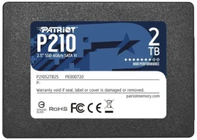 Patriot P210 2TB / 2.5" / SSD / IOPS: 50K 50K / SATA III (P210S2TB25)