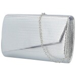 Módní dámské psaníčko Michelle Moon Astra, stříbrné