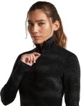 ICEBREAKER Wmns Merino 260 Tech Vertex LS Half Zip Chillwave, Black/Obsidian/J (vzorek) velikost: S