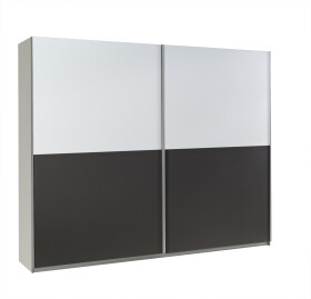 FRONTI Šatní skříň LUX 19 bílá / grafit 6755