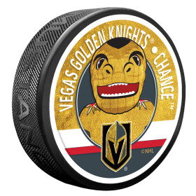 Mustang Puk Vegas Golden Knights NHL Chance Mascot Textured Puck