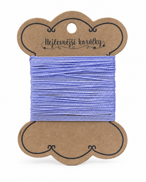 Polyesterová šňůra - fialová - ∅ 0,8 mm Množství: 10 m
