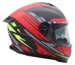 Helma na moto Xrc Loomis red/blk/grey/yellow - S / červená