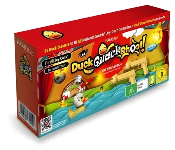 UBISOFT Herní sada Duck, Quack, Shoot! / Nintendo Switch 2 a 1 / 2x Joy-Con pistole / digitální kód (5055957706203)