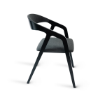 NábytekProNás Jídelní židle křesílko FRAME SOFT - buk černá (zakázkové látky)