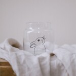Eulenschnitt Skleněná váza Medium Rabbit, čirá barva, sklo