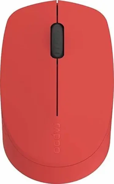 Rapoo M100 Silent Multi-Mode červená / bezdrátová optická myš / 1000 DPI / 2.4 Ghz / BT 3.0 a 4.0 / 3 tl. + kolečko (6940056181848)