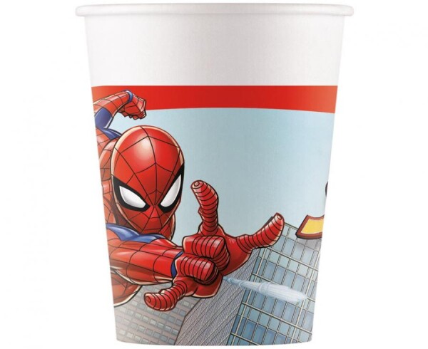 Spiderman kelímky papírové 8 ks 200 ml Spiderman kelímky papírové 8 ks 200 ml