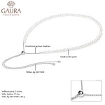 Perlový náhrdelník Juliena - sladkovodní perla, stříbro 925/1000, 70 cm Bílá
