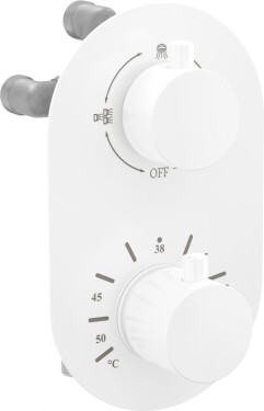 MEXEN - Kai termostatická baterie sprcha/vana 3 výstupy, bílá 77602-20
