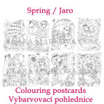 Antistresové omalovánky I Believe in Fairies, omalovánkové pohlednice, Klára Marková