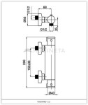 HOPA - Sprchová termostatická baterie THERMO 12 OLBATH12