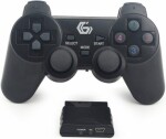 Gembird JPD-WDV-01 Bezdrátový Gamepad pro PC PS2 PS3 černá / 12 tlačítek / 4směrný D-Pad / 2x thumbstick (JPD-WDV-01)