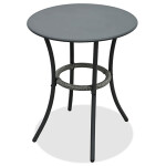 Balkónový set 1+2, stůl 60x60, židle umělý ratan barva antracit, kov antracit