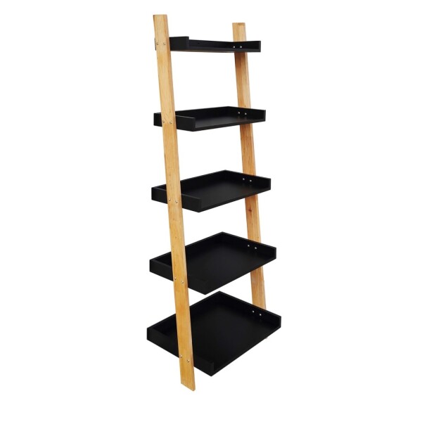 Set poličky a nosníků Naturel Home černá/ořech mat 53,5x170x40 cm HOMEP5C HOMEP5C