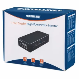 Intellinet Gigabit PoE+ injektor černá / PoE injektor / 2x RJ-45 / 30 W (560566)