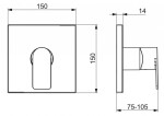 HANSA - Stela Sprchová baterie pod omítku, chrom 87859073