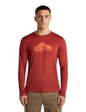 Pánské merino triko dlouhý rukáv ICEBREAKER Mens Merino 150 Tech Lite LS Tee AorakiExplor, Agate velikost: XL