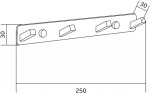 MEXEN - Háček chrom 709174-00