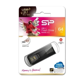 Silicon Power Blaze B50 64GB černá / Flash disk / USB 3.2 Gen 1 / čtení 90 MB/s / zápis 28 MB/s (SP064GBUF3B50V1K)