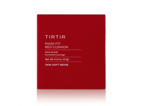 TIRTIR Mask Fit Red Cushion 24W Soft Beige Mini kompaktní make-up v houbičce 4,5 g