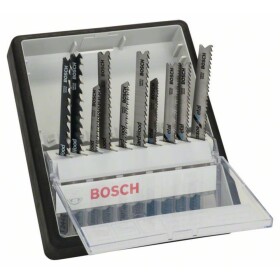 Bosch Accessories 2607010542 10dílná souprava pilových plátků do kmitacích pil, robustní řady na dřevo a kov, se stopkou T, Robust Line Wood and Metal - - 1