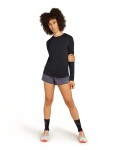 Dámské merino tričko s dlouhým rukávem ICEBREAKER Wmns 125 Cool-Lite Sphere III LS Tee, Black velikost: S