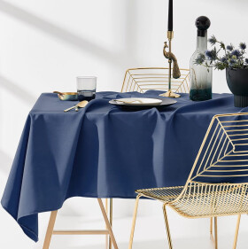 DumDekorace Ubrus na stůl v silně modré barvě bez motivu 140 x 300 cm
