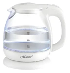 Maestro MR-055 bílá / Rychlovarná konvice / 1100 W / 1 l / sklo (MR-055-WHITE)
