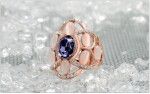 Exkluzivní prsten se Swarovski krystalem, opálem a zirkony, 57