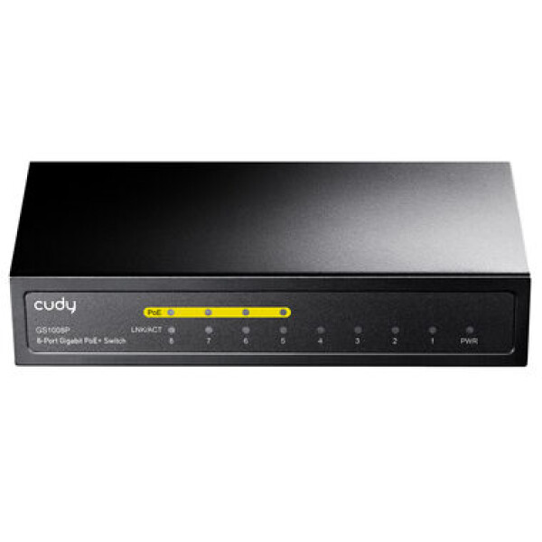 Cudy GS1008PS2 PoE switch / 8x PoE RJ45 / 2x SFP / 1000Mbps / 120W (GS1008PS2)