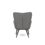 Relaxační křeslo, šedá, manšestrová látka, AK-L7285 GREY6