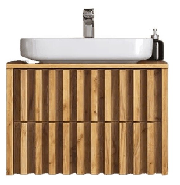 Koupelnová skříňka s krycí deskou SAT Delano 80x46 cm dub mat DELANO80ZDDE DELANO80ZDDE