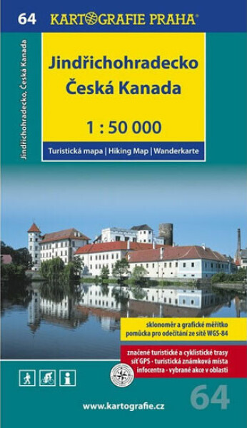 50T (64)-Jindřichohradecko,Česká Kanada (turistická mapa),