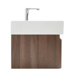 Koupelnová skříňka s baterií a umyvadlem SAT Evolution 1 58x30x44,8 cm ořech mat SATEVO60NAU2BA SATEVO60NAU2BA
