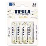 TESLA GOLD+ alkalická tužková baterie AA (LR06) 4 ks / blister (1099137206)