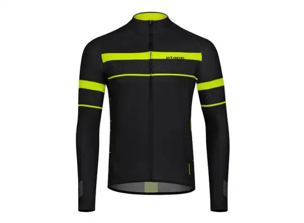 Etape Comfort 2.0 pánský dres dlouhý rukáv černá/žlutá fluo vel. 3XL
