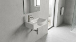 Umyvadlo SAT Brevis 40,5x28 cm otvor pro baterii vlevo SATBRE4028L SATBRE4028L