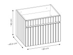 COMAD - Skříňka pod umyvadlo 60cm 1 zásuvka 5907611656235