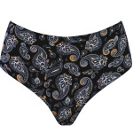 Dámské brazilky Paisley maxi - JULIMEX černá S