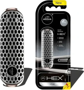 Accura CAR HEX stříbrná / Osvěžovač vzduchu do auta / Vůně do interiéru