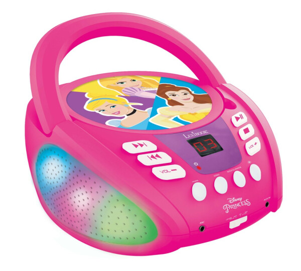 Lexibook CD přehrávač Disney princezny s bluetooth a světelnými efekty - Alltoys Lexibook