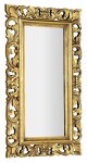 SAPHO - SAMBLUNG zrcadlo ve vyřezávaném rámu 40x70cm, zlatá IN110