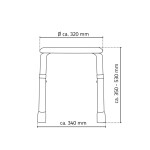 RIDDER - HANDICAP sedátko koupelnové, průměr 32cm, bílá A00603101